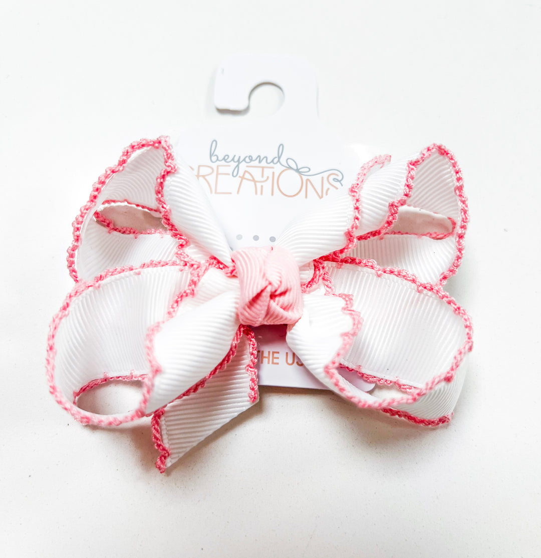 Crochet Edge Bows Medium