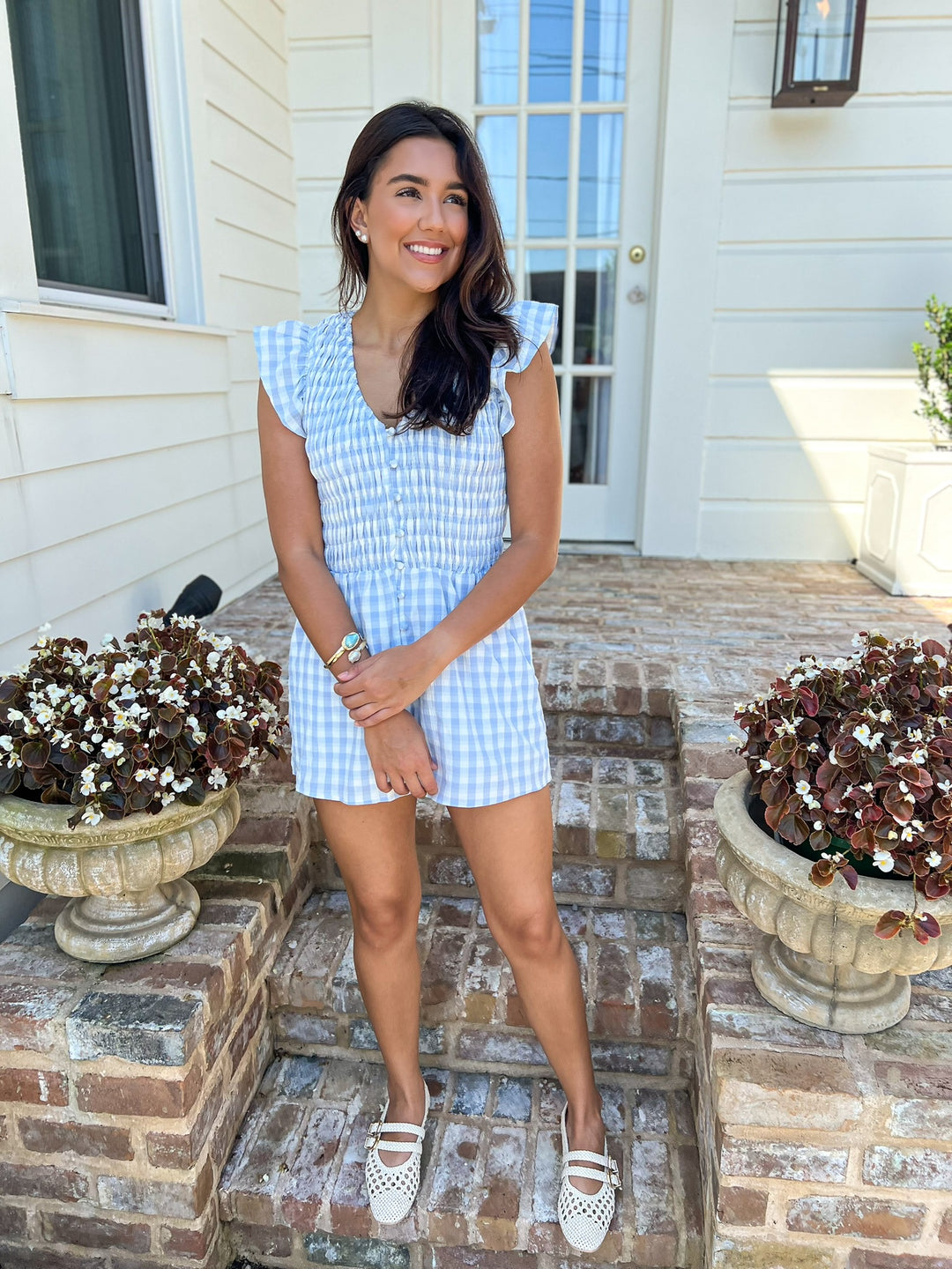 Starlet Gingham Romper