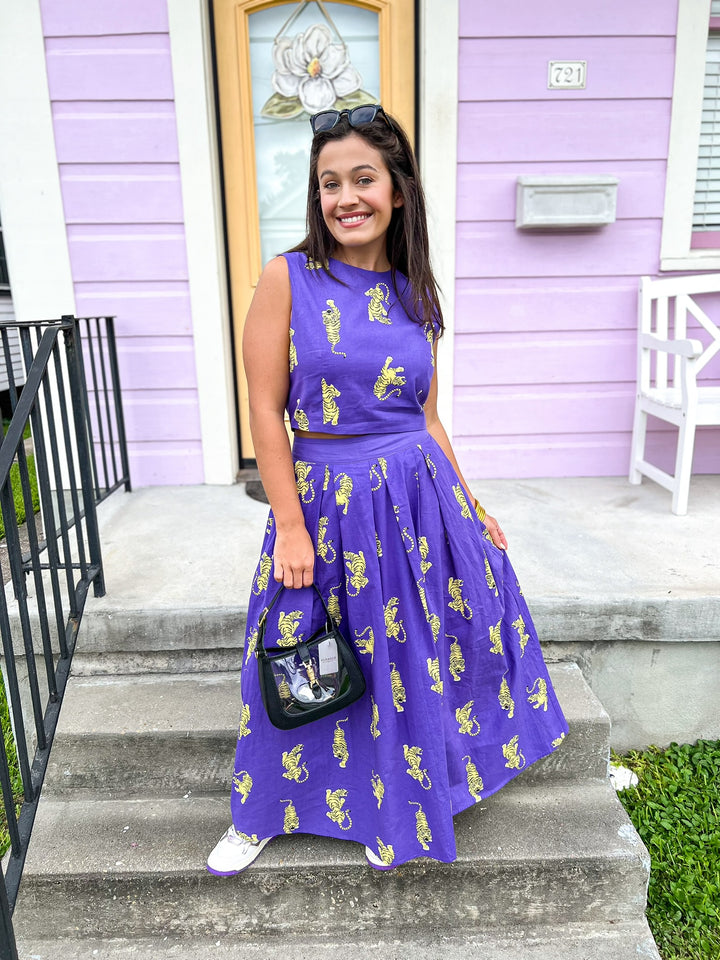 Violet Prowl Skirt Set