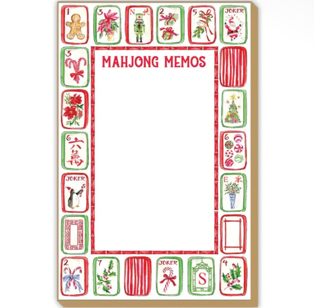 Mahjong Memos Tile Border Luxe Large Notepad
