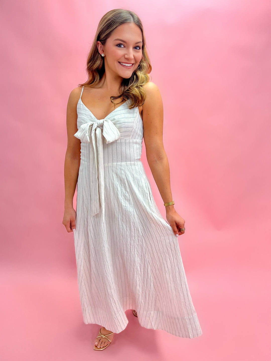 Luna Heather Linen Dress