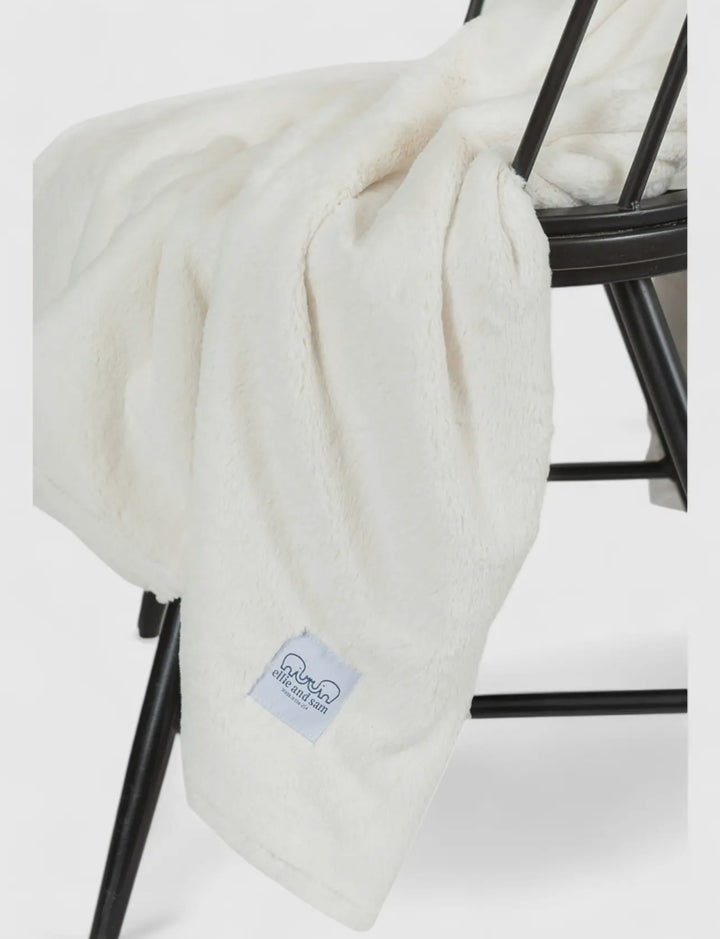 Luxury Borderless Ivory Big Blanket