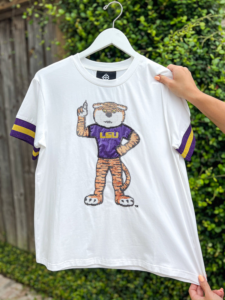 LSU Sparkle Logo Tiger Tee