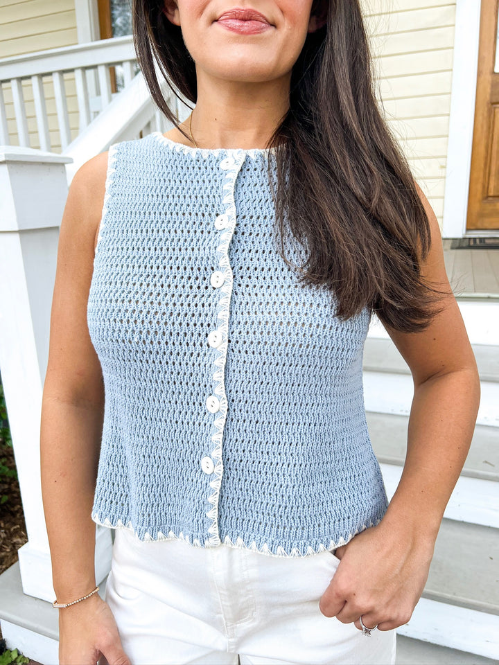 Blue Ice Annya Sweater Vest