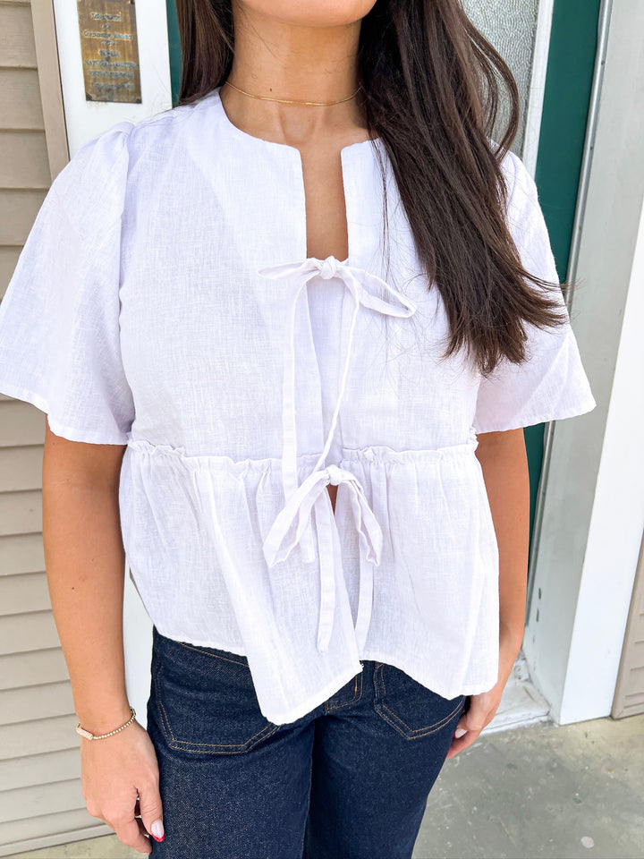 Optic White Bevie Top