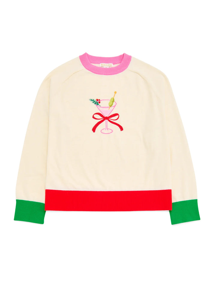 Martini Bow Festive Sweater