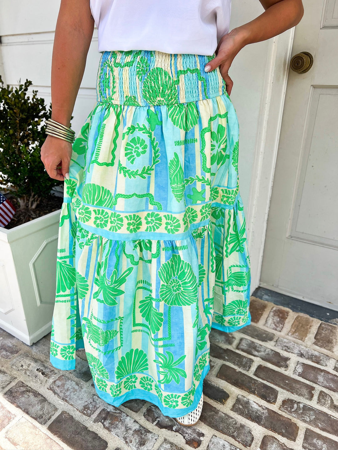 Sea Shell Pop Maxi Skirt