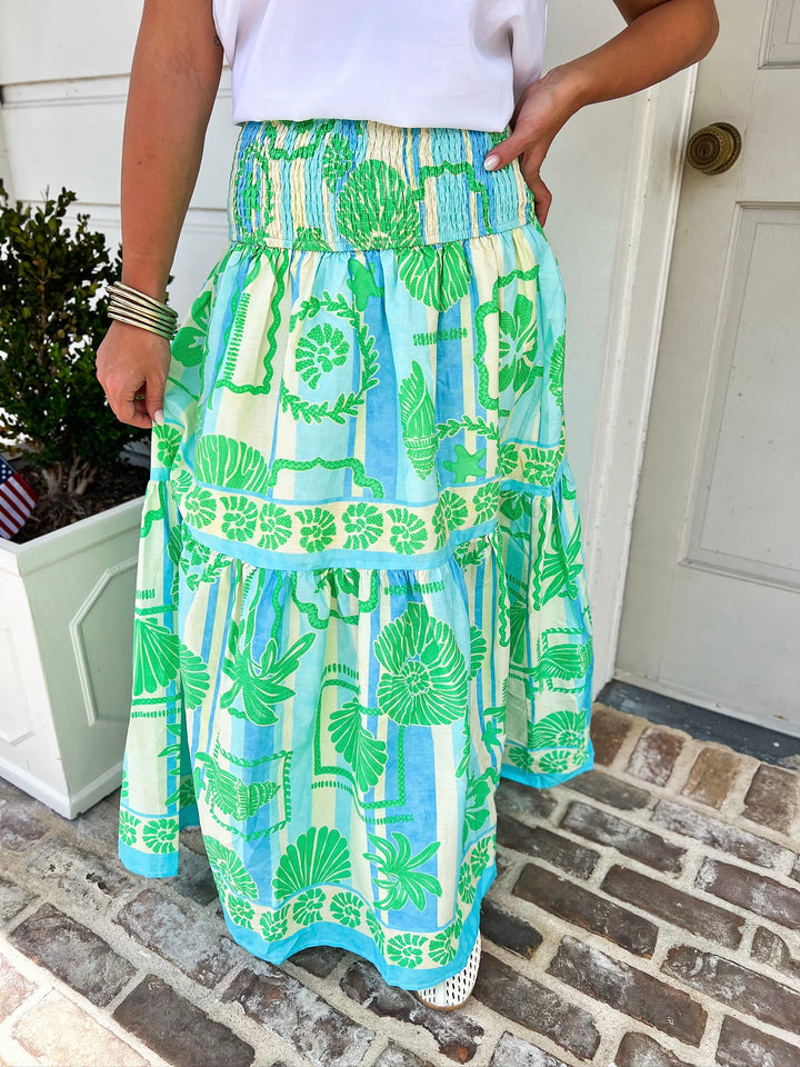 Sea Shell Pop Maxi Skirt