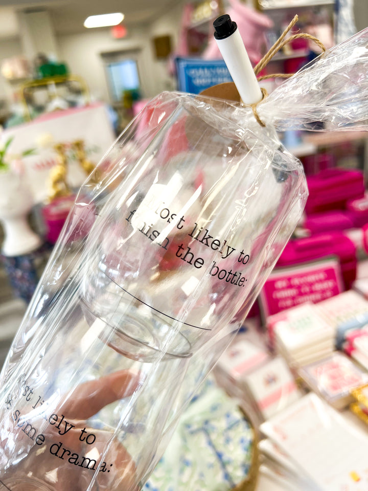 The Personalize Wine Glass Set
