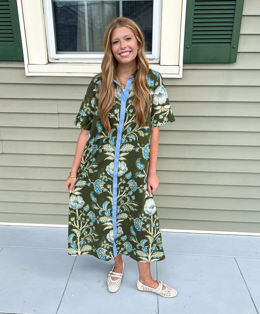Olive Hensley Paisley Midi Dress