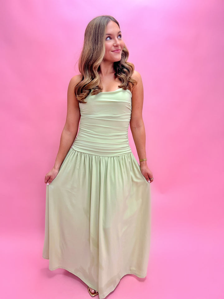 Sage Drop Dress