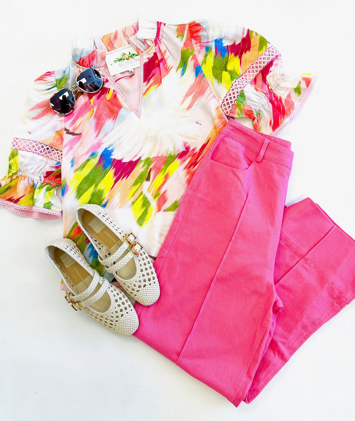 Reesie Pink Denim Pants