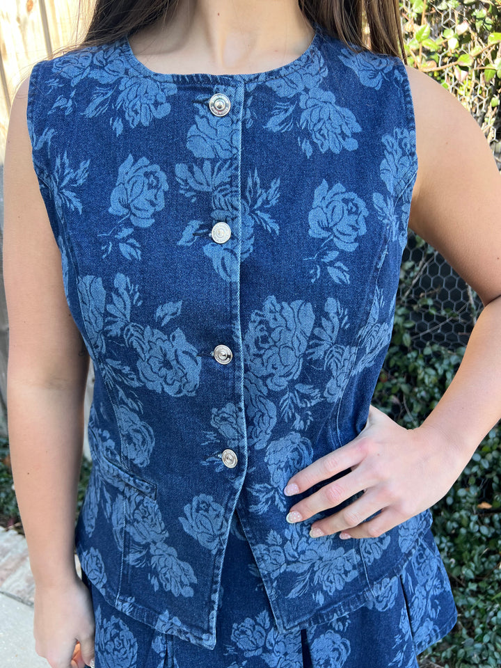 Rose Frost Welsey Top