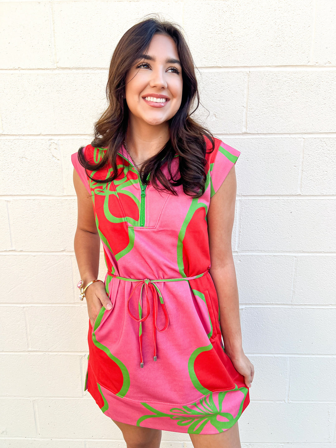 Fuschia Outline Leigh Dress