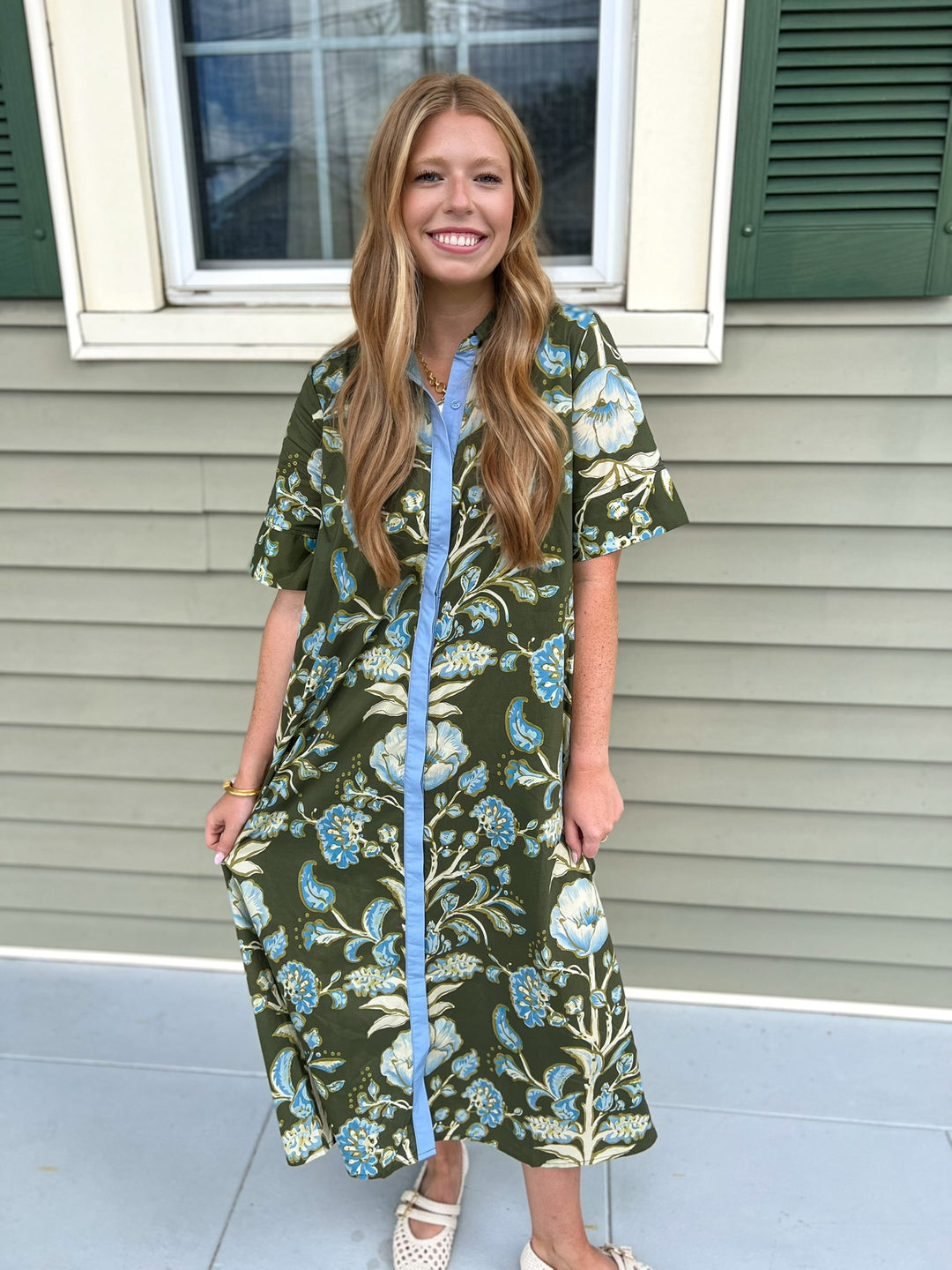 Olive Hensley Paisley Midi Dress