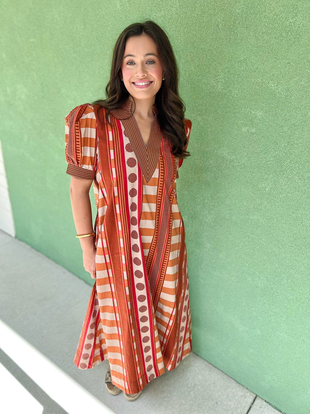 Burnt Cinnamon James Dress