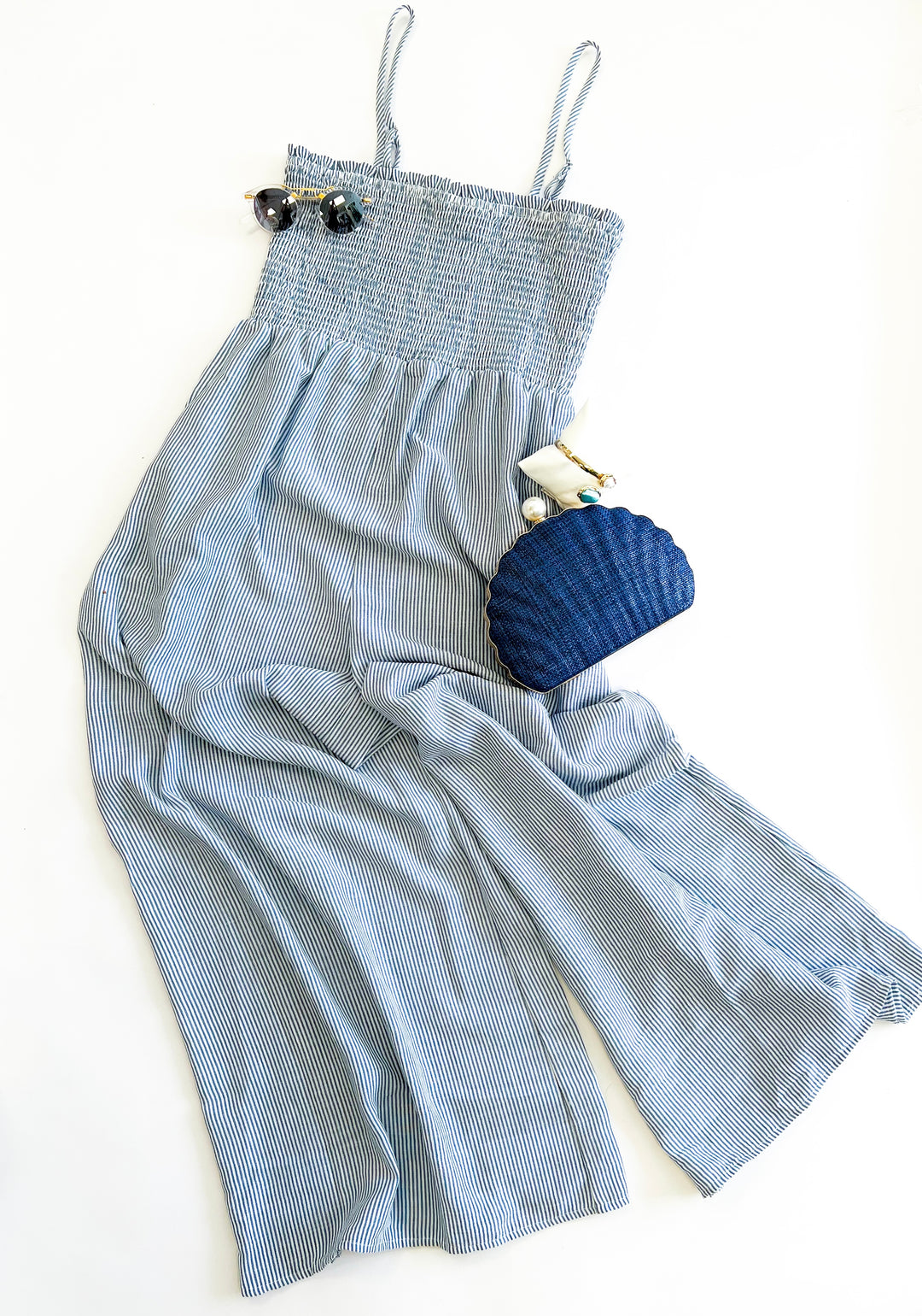 Blue Garden Sun Socked Jumpsuit