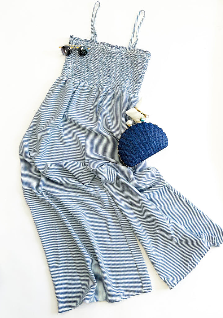 Blue Garden Sun Socked Jumpsuit
