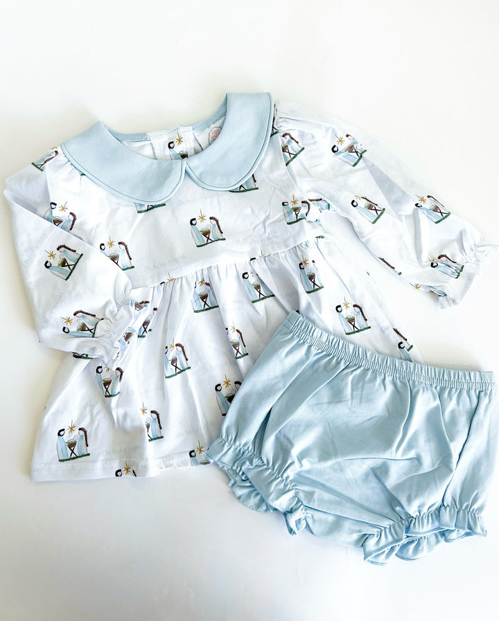 Oh Holy Night Girls Collins Bloomer Set