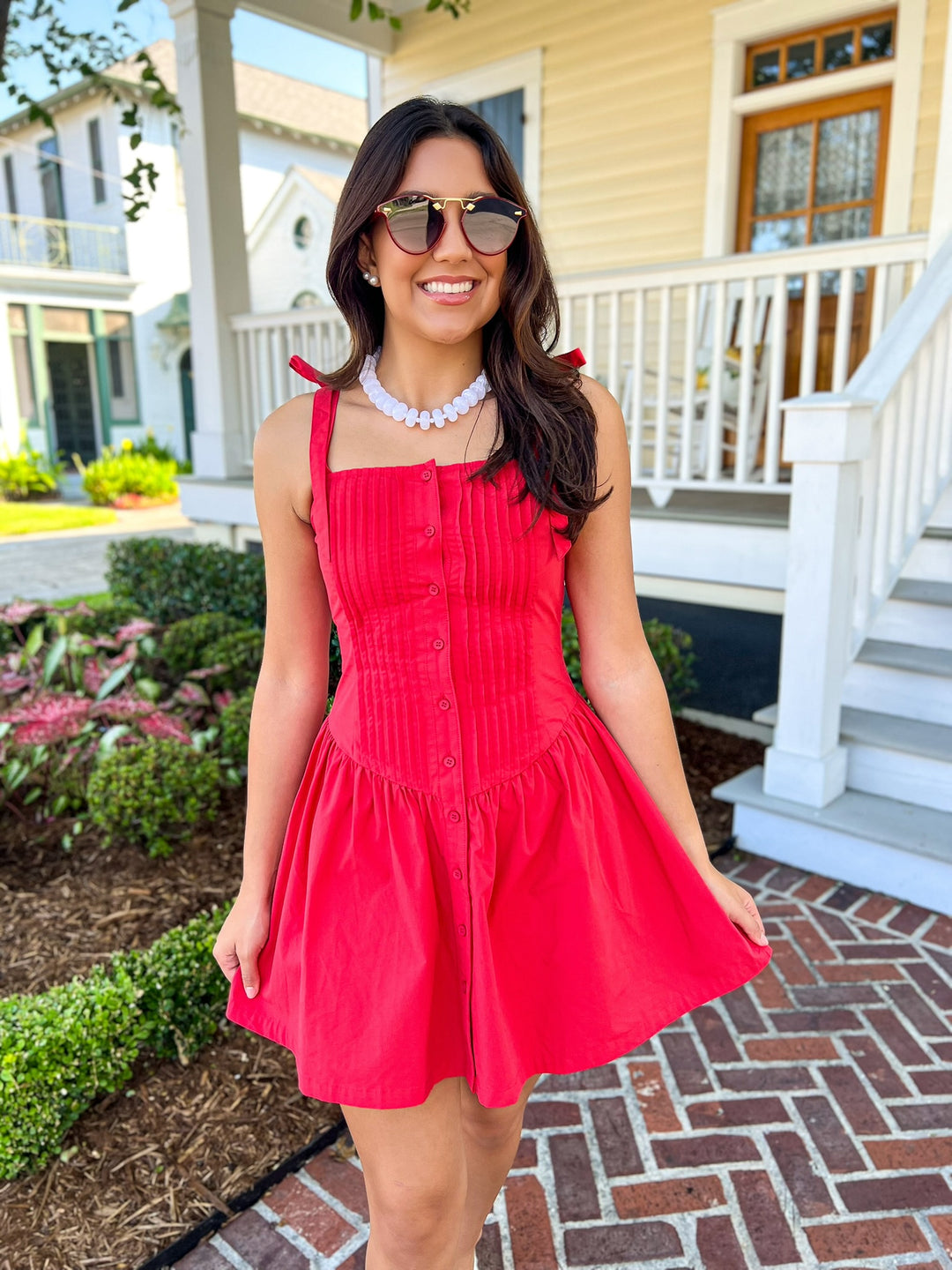 Canyon Pintuck Mini Dress