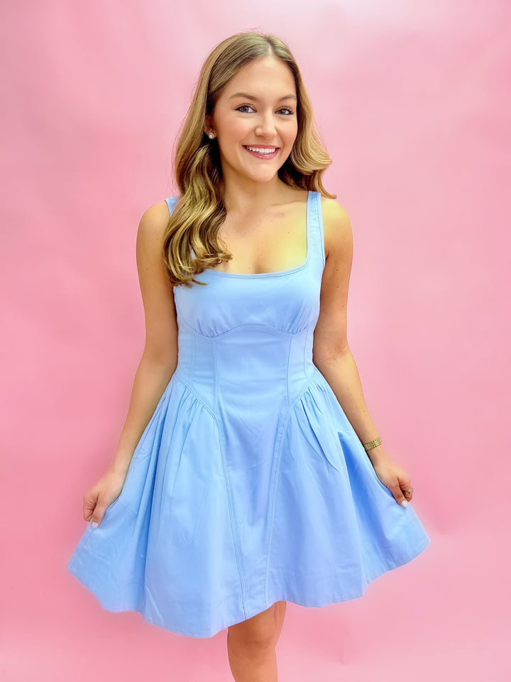 Azure Blue Vail Dress