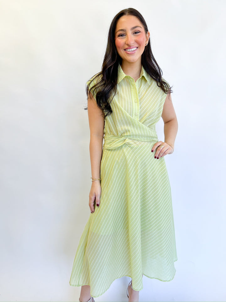 Lime Rooftop Midi Dress