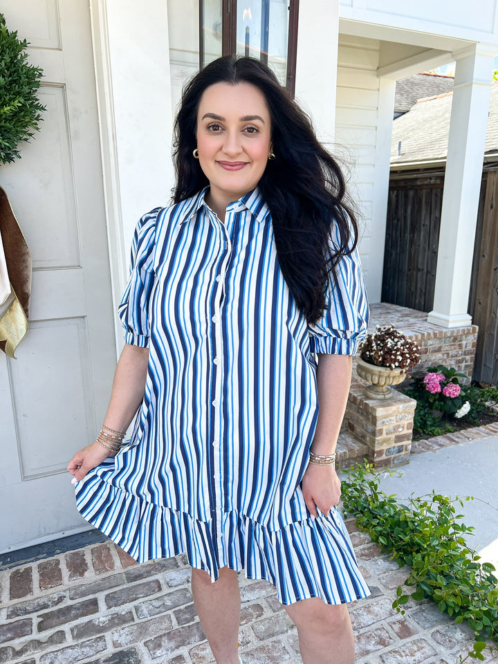 Levy Norra Stripe Shift Dress
