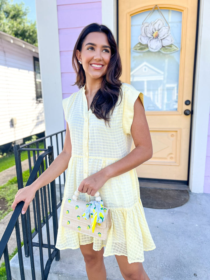 Yellow Eliza Tiered Dress