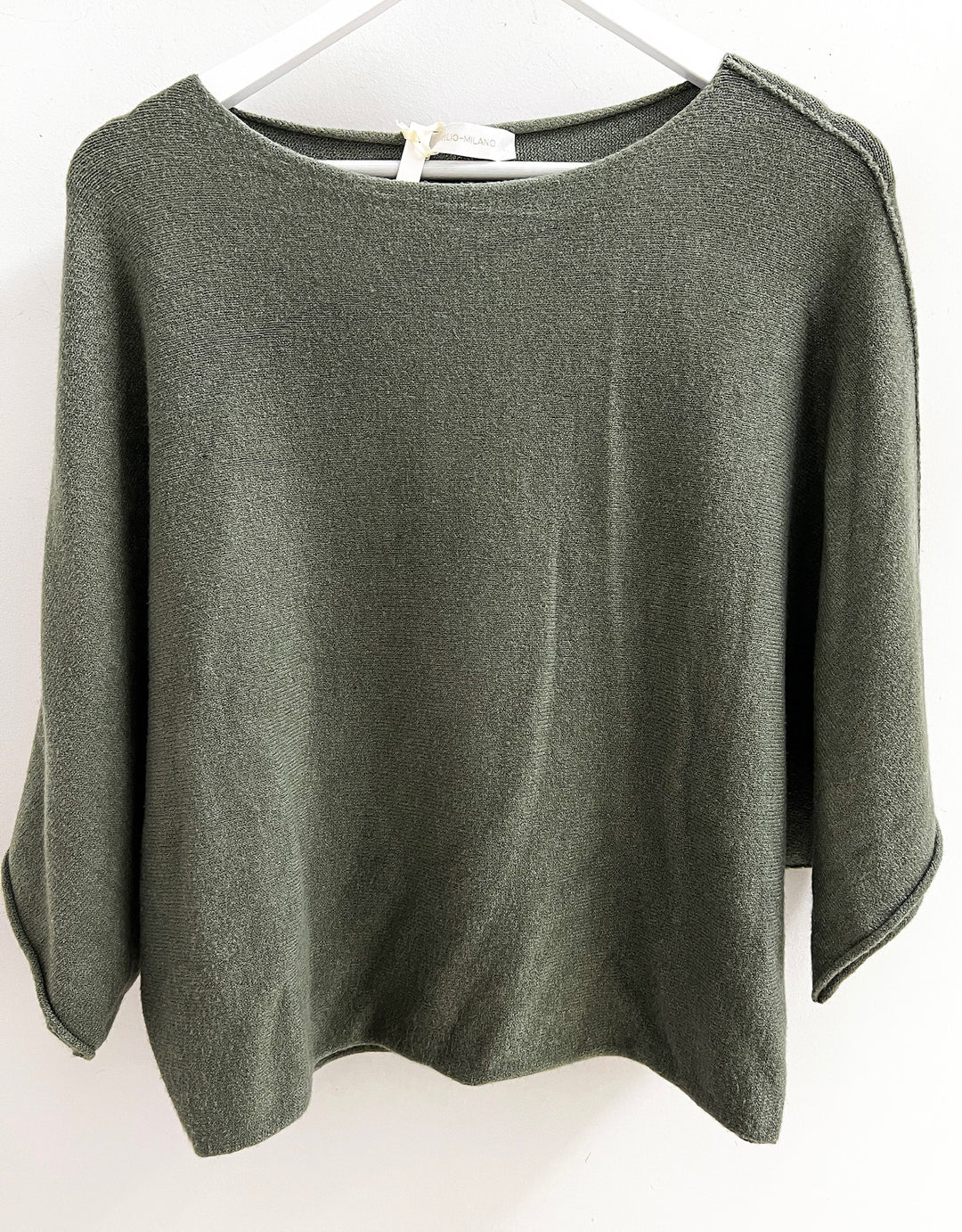 Army Green Sally Knit Sweater