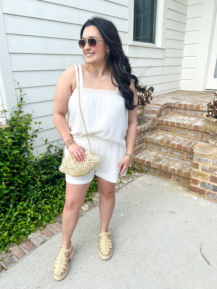 Ivory Air Flowy Short Set