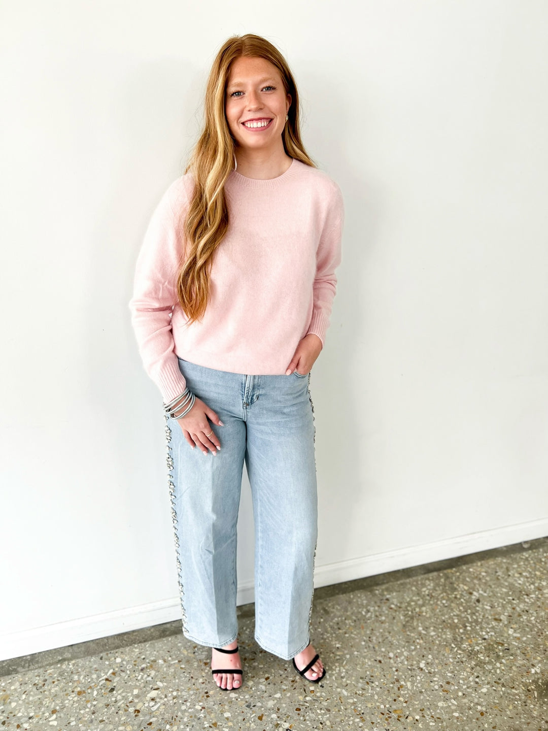 Pink Tracy Relaxed Sweater