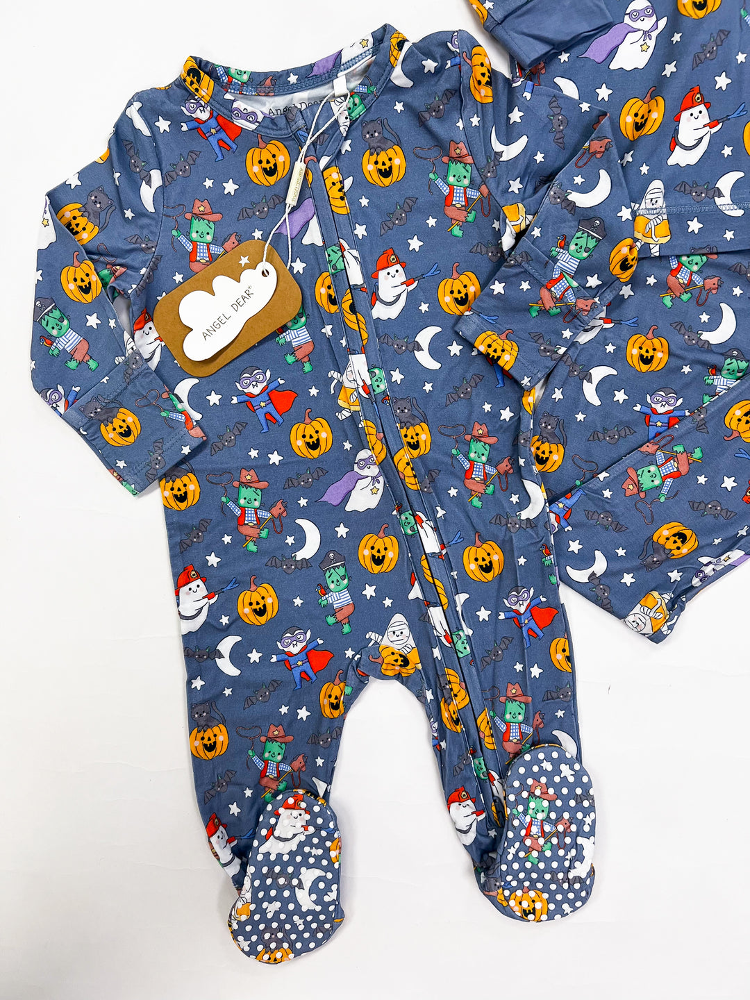 Halloween Monster Dress Up 2 Way Zipper Footie