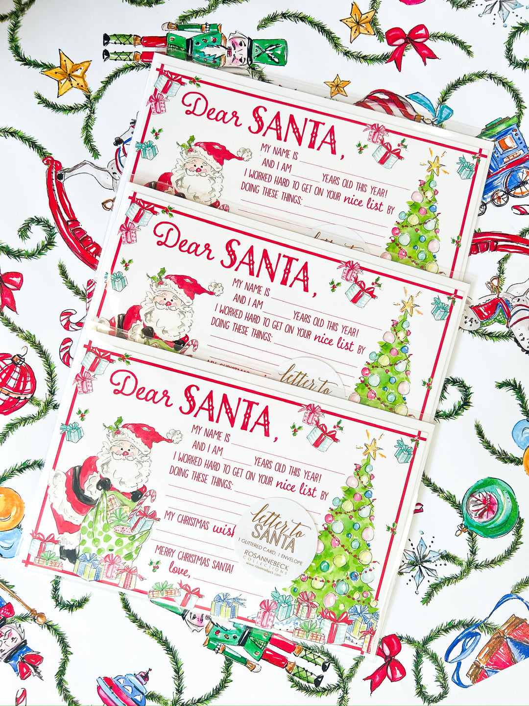 Dear Santa, Holiday Tree Letter