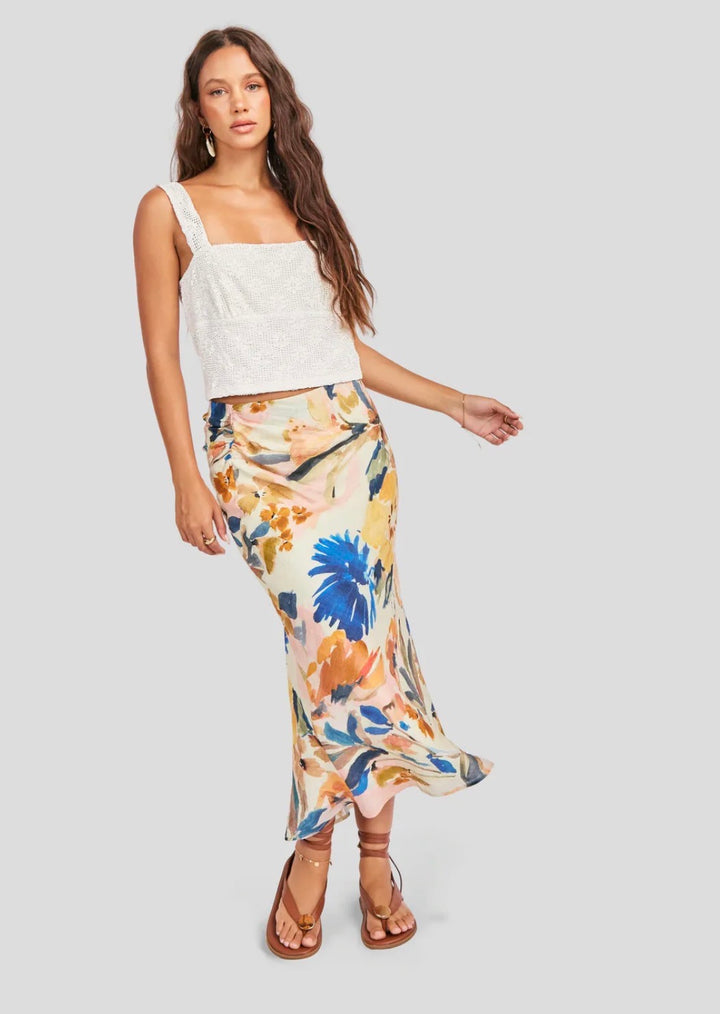 Multi Mangrove Midi Skirt