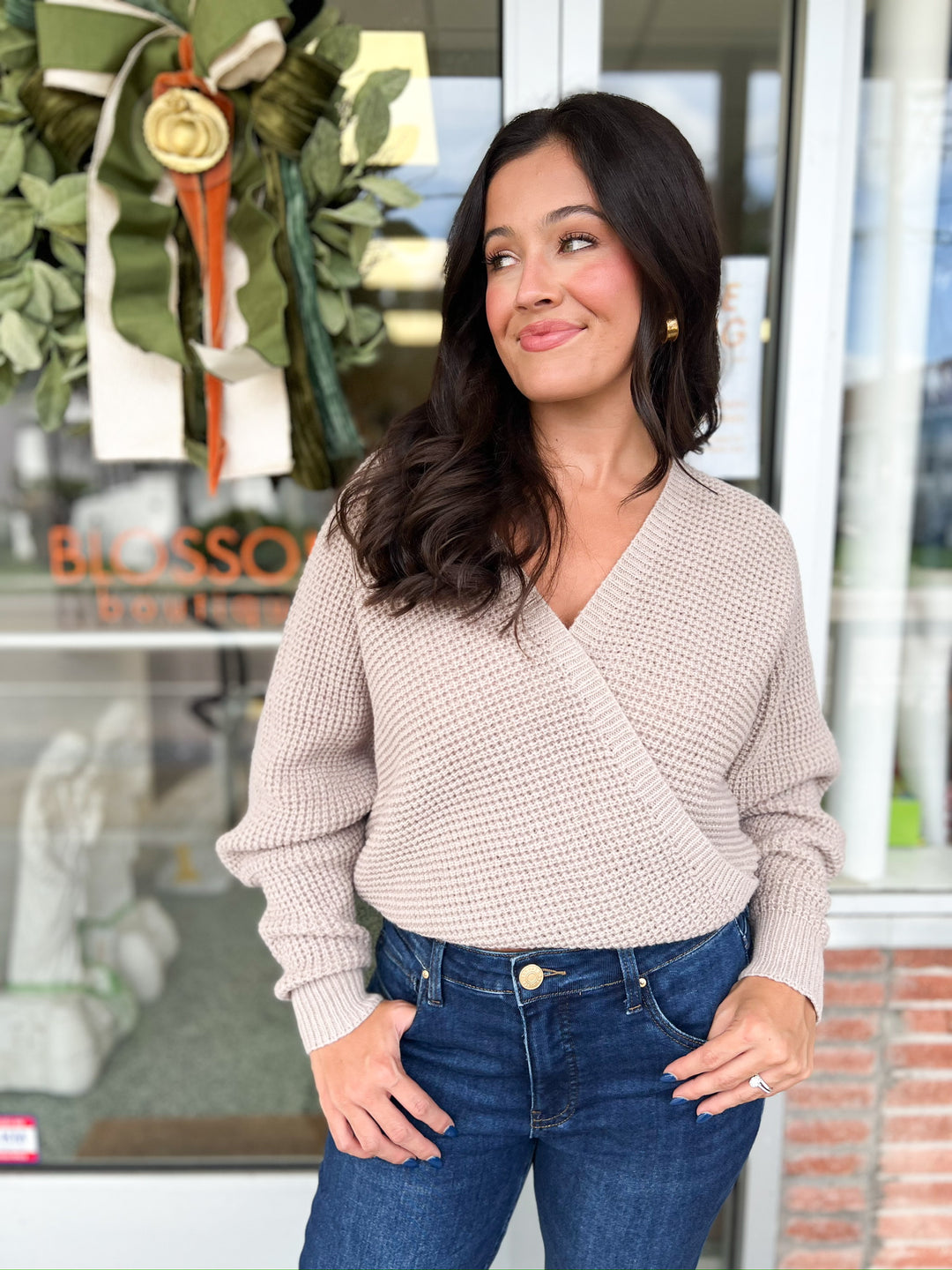 Oatmeal Teagen Two Piece Sweater