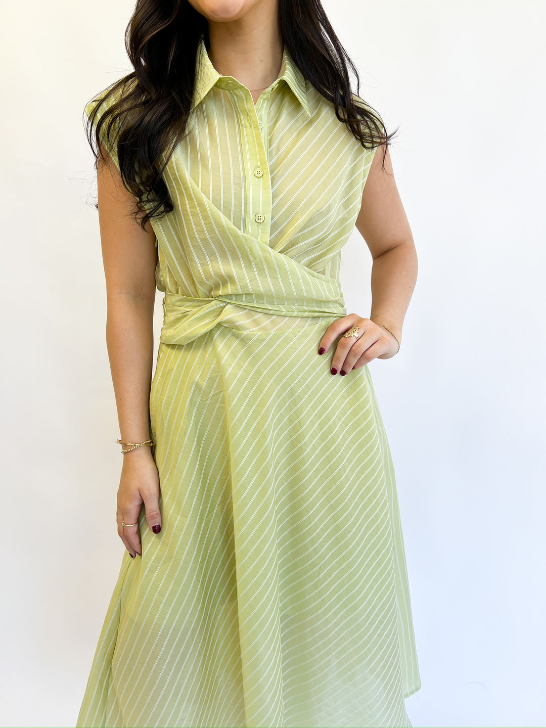 Lime Rooftop Midi Dress