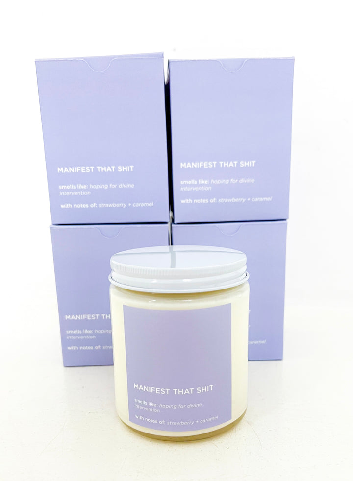 Manifest That Candle Jar w/ Lid