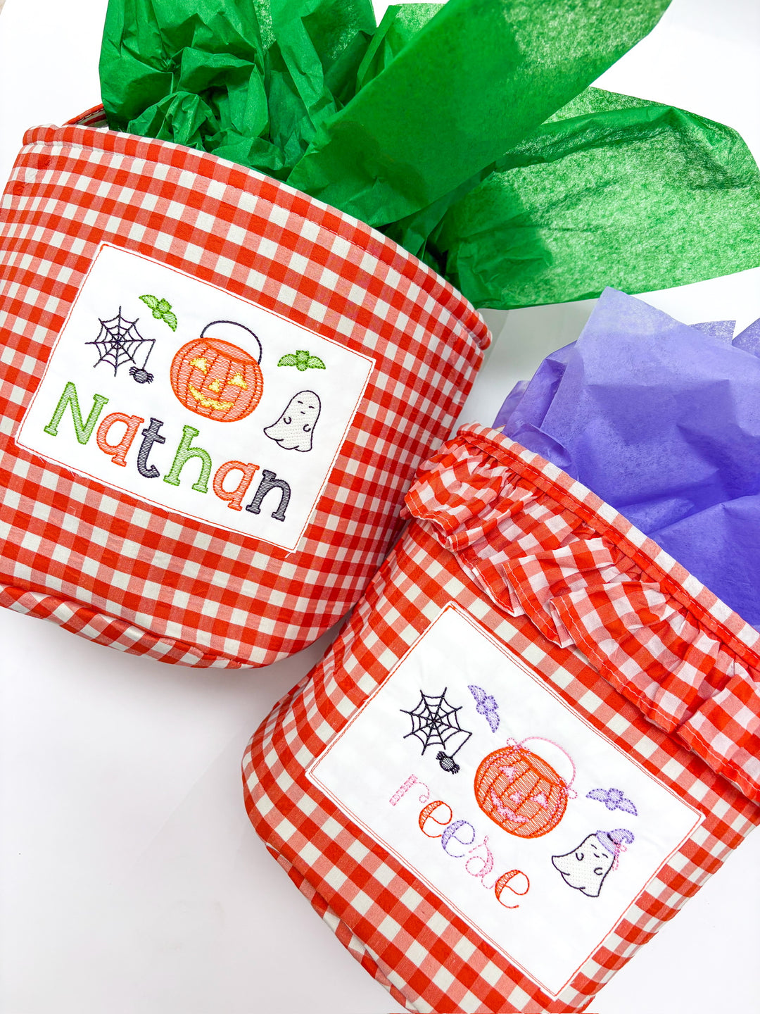 Orange Halloween Boo Basket
