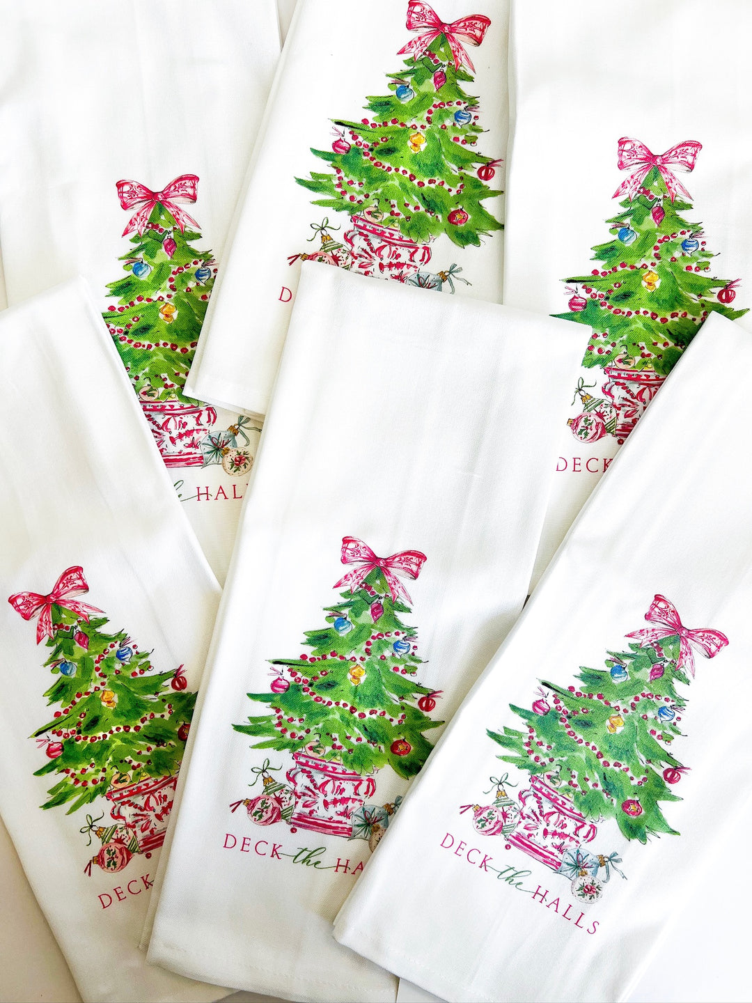 Deck the Halls Christmas Tree Kitchen Towel