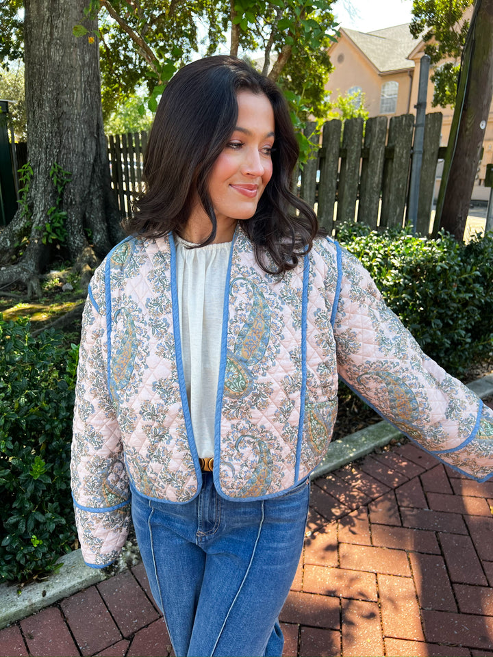 Adalynn Pearl Blush Jacket