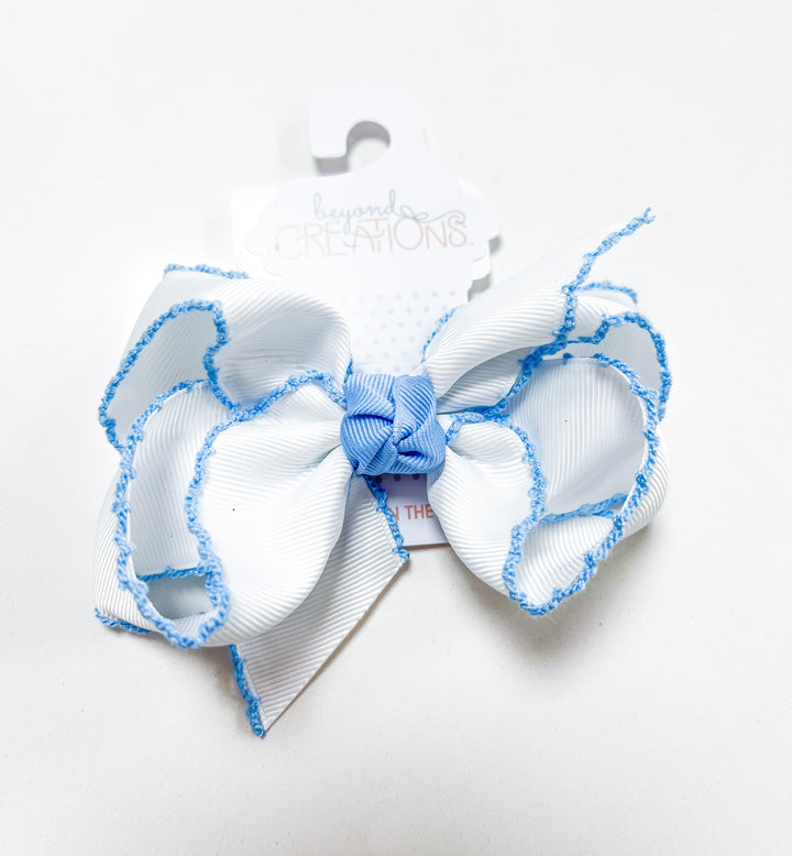 Crochet Edge Bows LRG