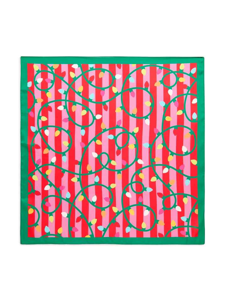 Festive String Lights Square Scarf