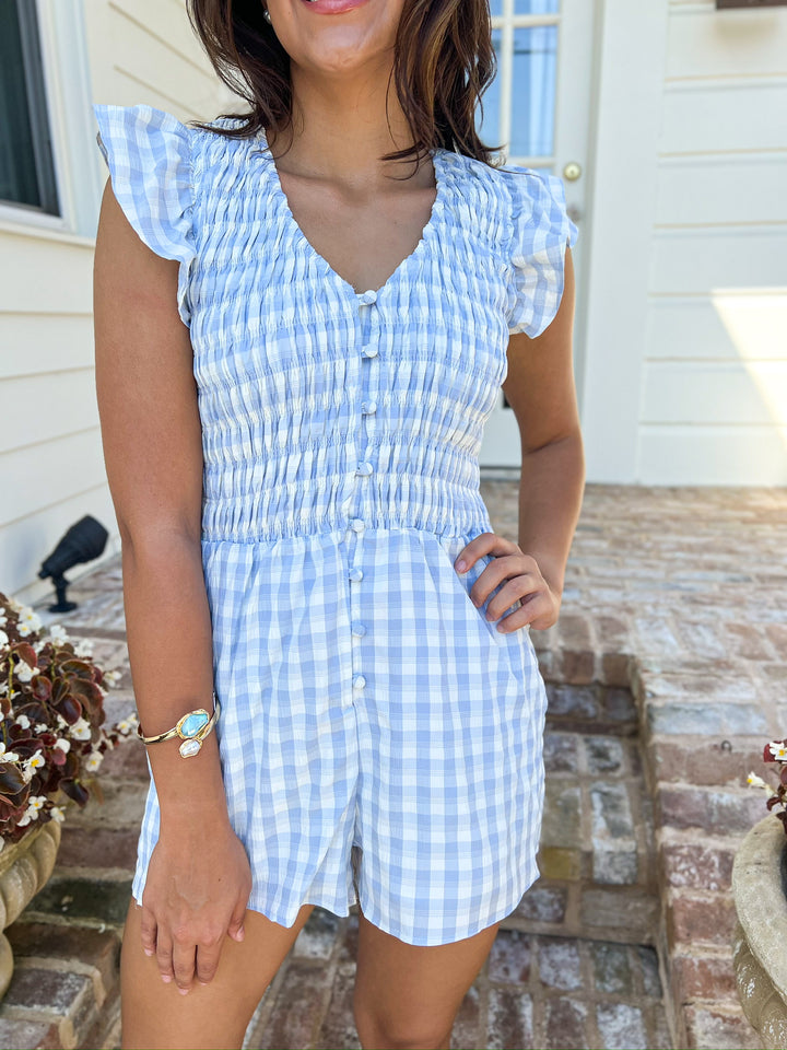 Starlet Gingham Romper