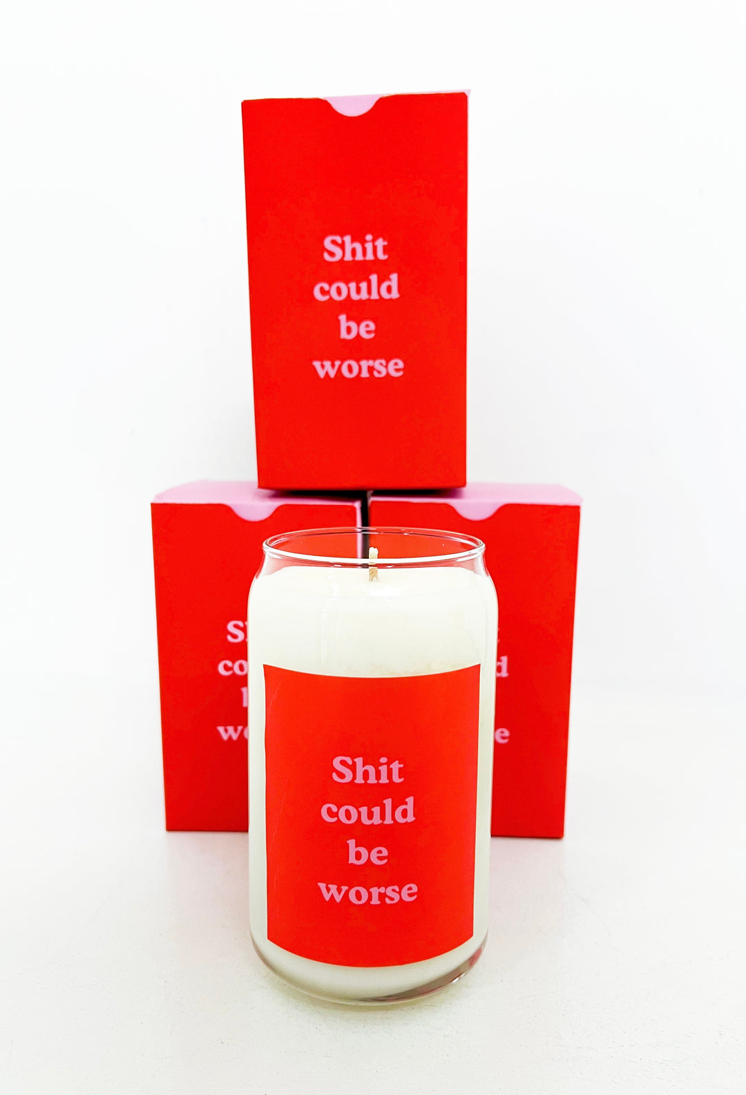 Could be Worse Candle Can Glass