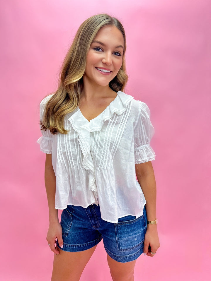Antique White Lyric Top