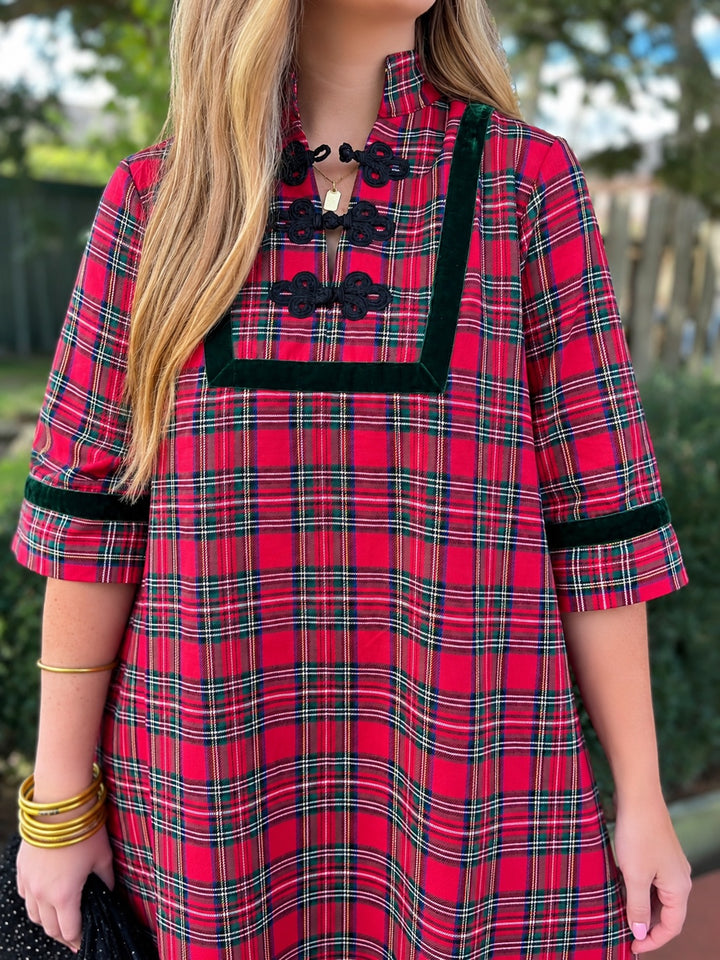 March into Merry Red Mini Dress