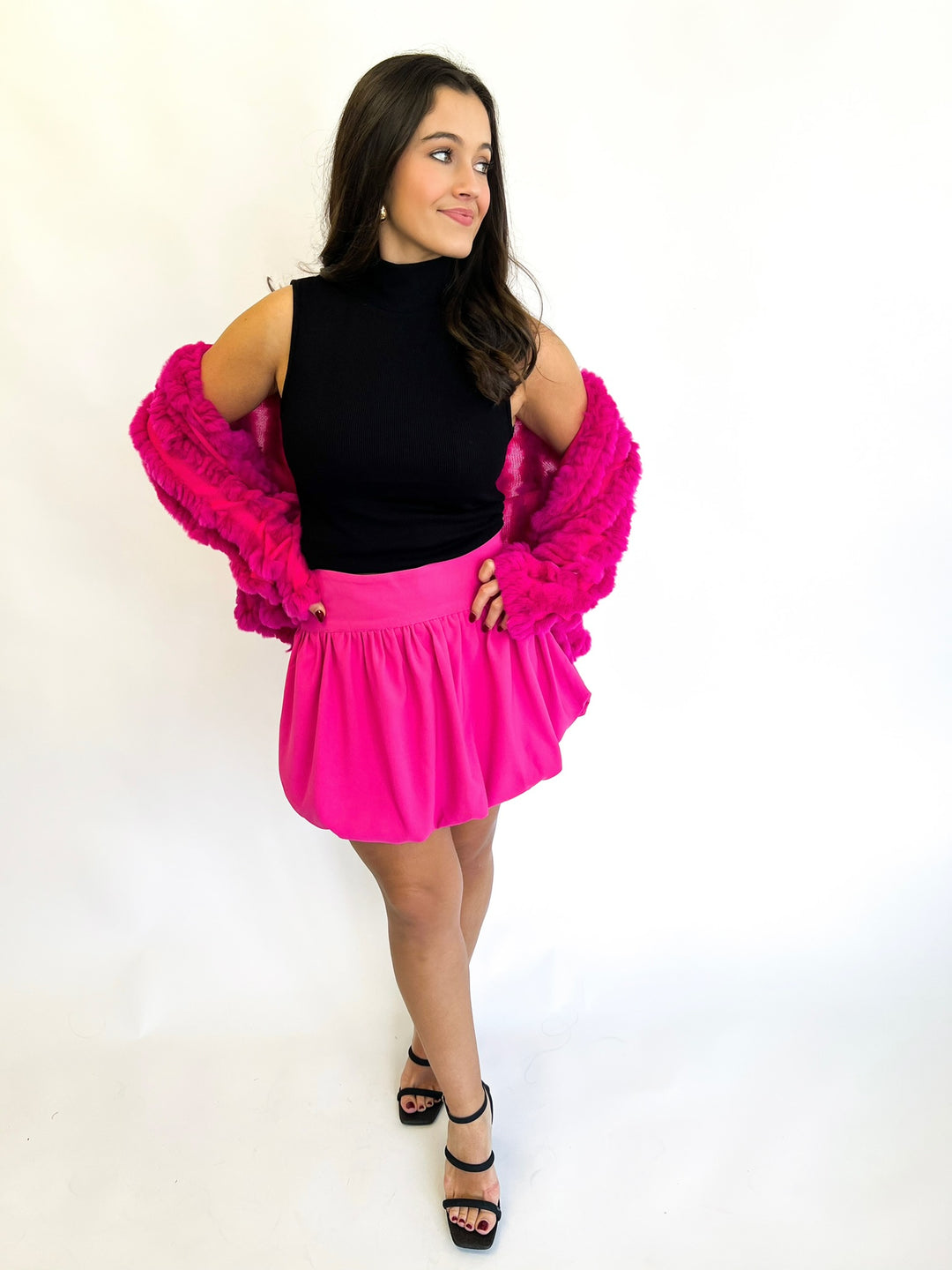 Hot Pink Ballet Balloon Skirt