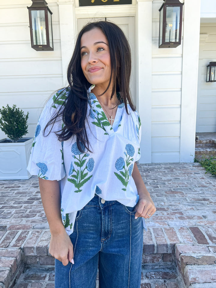 White Caroline Blouse