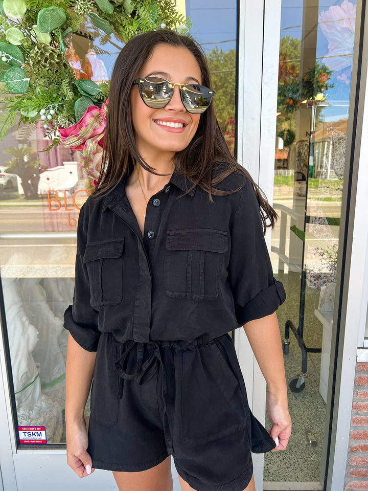 Black Luba Romper