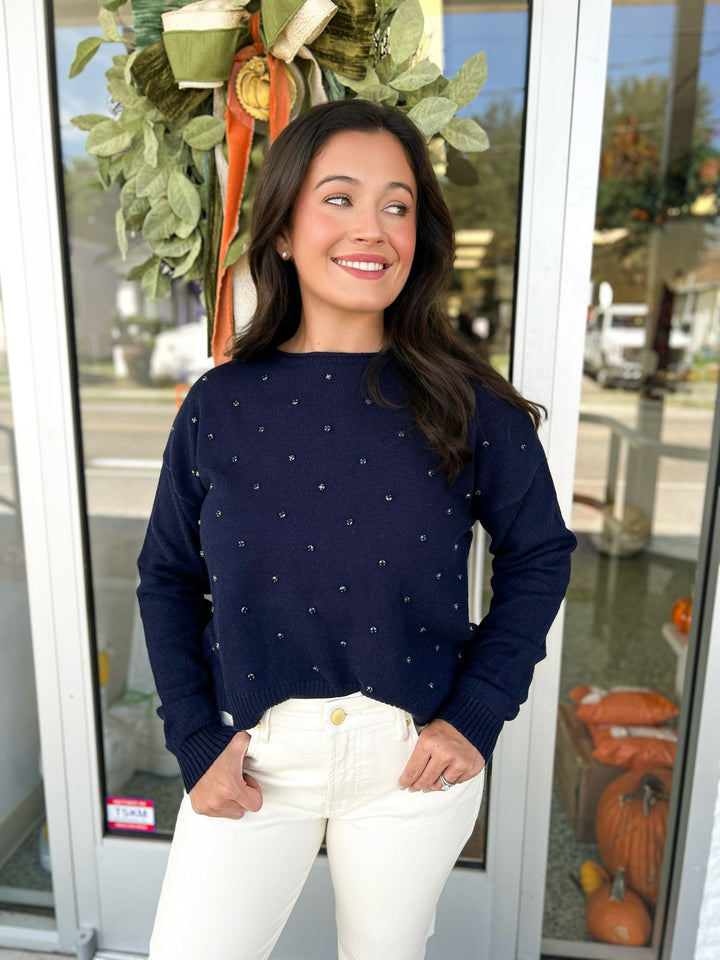 Navy Swan Stone Top